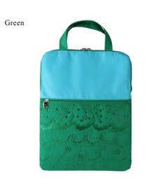 tsumori chisato CARRY スカラップレース ハンドバッグ PCケース パソコンケース 13インチ 【おしゃれな女性向け！】