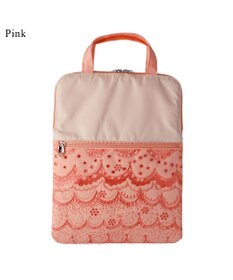 tsumori chisato CARRY スカラップレース ハンドバッグ PCケース パソコンケース 13インチ 【おしゃれな女性向け！】