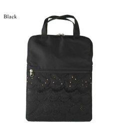 tsumori chisato CARRY スカラップレース ハンドバッグ PCケース パソコンケース 13インチ 【おしゃれな女性向け！】