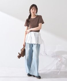 earth music&ecology ドットプリントＴシャツ