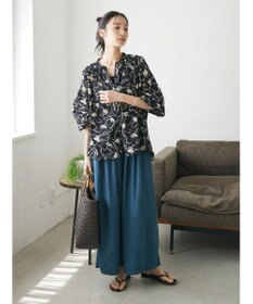 CRAFT STANDARD BOUTIQUE 【キナリノ別注】リネンレーヨンワイドパンツ