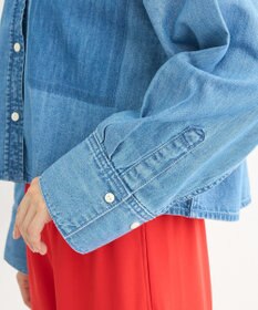 Green Parks ショート丈デニムシャツ