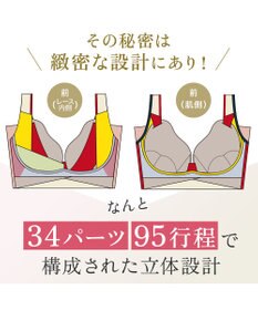 BRADELIS New York 【BRADELIS NewYork peace ブラデリス】ハートフルカップカシュクールブラ24 華やかレース ノンワイヤー 補正ブラ ブラジャー DB124102