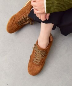 INTER-CHAUSSURES 【ANGEL ALARCON】レースアップフラットレザースニーカー