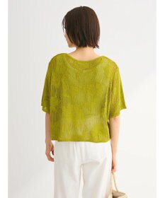 Green Parks 花柄メッシュニットプルオーバー