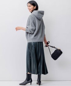 23区 【洗える】レザーライク プリーツスカート