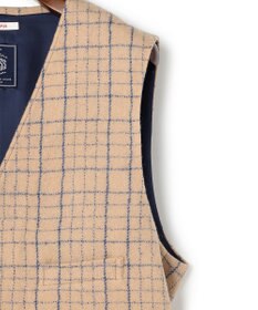 J.PRESS MEN 【J.PRESS ORIGINALS】Boil Random Window Pen Over Odd Vest / Japan Made