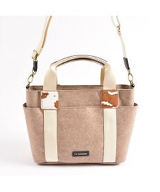 LA BAGAGERIE フェルト×カウヘアートート