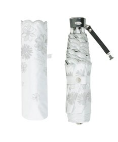 MOONBAT 【一級遮光/晴雨兼用日傘】ランバン オン ブルー (LANVIN en Blue)  折りたたみ日傘 フラワーグリッター