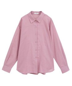 earth music&ecology 【接触冷感】綿麻混ベーシックシャツ