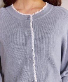 Feroux レーストリム ニット カーディガン