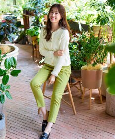 Tiaclasse 【洗える】ツイードニットカーディガン