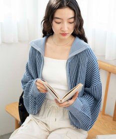 WEGO ダブルジップショートカーデ