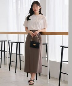 ANY SIS 【洗える】ソフトグリッターペンシル スカート