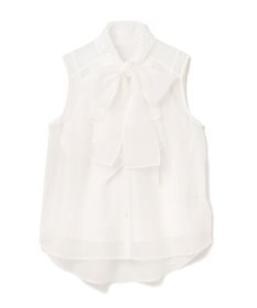 GRACE CONTINENTAL シアーボウタイノースリーブ