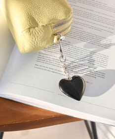 Phoebe ビッグハートバッグチャーム　ブラック