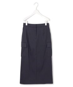 ICB L 【洗える】ウォームサテン カーゴスカート