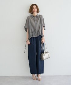 YECCA VECCA サイドスリットドロストシャツ