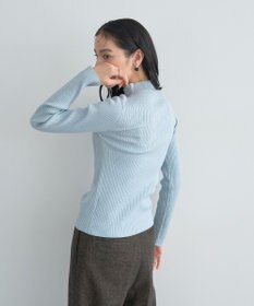 YECCA VECCA ラメ混ハイネックリブニット