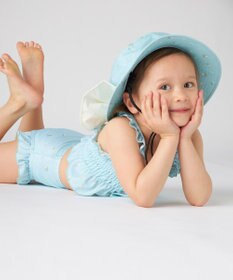 OP／FILA 【marie claire ENFANTS】シャーリングセパレート水着