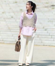 ANY L ロングシャギーニットベスト