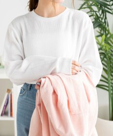 WEGO スリットワッフルロングスリーブT