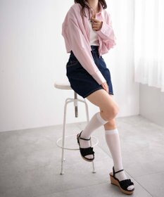 WEGO ウェッジソールフリルサンダル