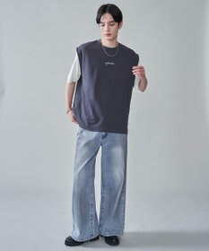 WEGO 【２点セット/ベスト×Tシャツ】アンサンブルベスト（SS）