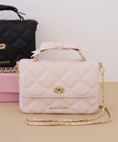 Maison de FLEUR キルティングフラップバッグ