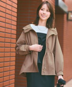 ANY SIS 【撥水・洗える】フーディショート ブルゾン モカ