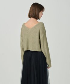 GRACE CONTINENTAL スパンコールヤーントップ