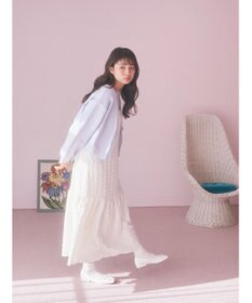 earth music&ecology バイカラースポンディッシュカーディガン