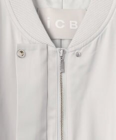 ICB L 【洗える】ライトマットサテン MA－1ジャケット