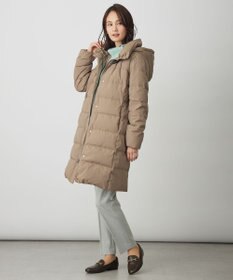 J.PRESS LADIES 【洗える・2way】タフタダウン ロング丈 コート