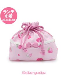 Mother garden マザーガーデン 野いちご ランチ巾着 《スケッチ柄》