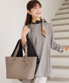 Tiaclasse L 【小倉優子さん着用・選べる袖TYPE・洗える】バックフレアチュニック