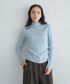 YECCA VECCA ラメ混ハイネックリブニット