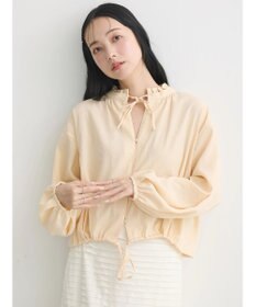 earth music&ecology カフタンフリルブラウス