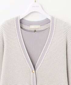 ANY SIS 【美人百花11月号掲載】クラシカルカーデ×ミディワンピ セット