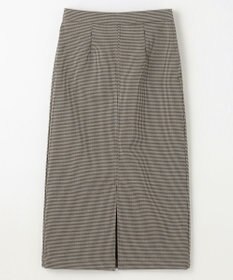 ANY L 【手洗い可/ウエストゴム/裏起毛】チェックボンディングタイトスカート