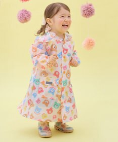 MIKI HOUSE HOT BISCUITS 【13-18cm】 カラフルビーンズ 総柄レインブーツ