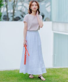 23区 【接触冷感/洗える】フレンチスリーブ IT TEE