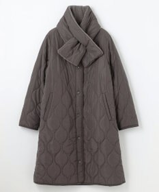 ANY L 【マフラー付き】キルトリバーシブルコート