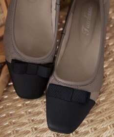 Tiaclasse 【安田美沙子さん着用・撥水】リボンキルティングパンプス　レインシューズ