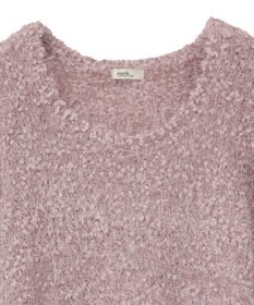 earth music&ecology ポンポンヤーンラメニットプルオーバー