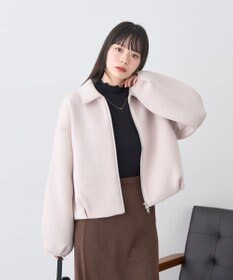 earth music&ecology ダンボールニットZIPブルゾン