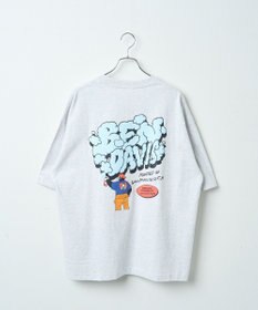 WEGO 【ユニセックス着用ITEM/綿100％/SMLサイズ】別注ベンデイビスプランプロゴT