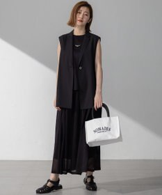 23区 S 【洗える】ライトシアーマットクロス ジレ