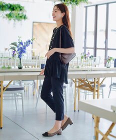 Tiaclasse 【安田美沙子さん着用・撥水】リボンキルティングパンプス　レインシューズ