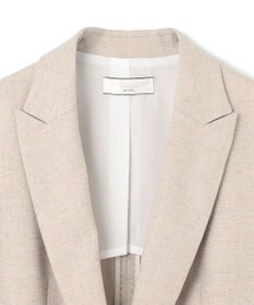 BEIGE， 【洗える】CAROLE / リネンライクノースリーブジレジャケット